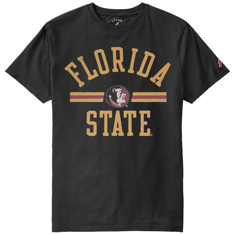 League Men's Vault Florida State/Seminole Logo Short Sleeve T-shirt - Black