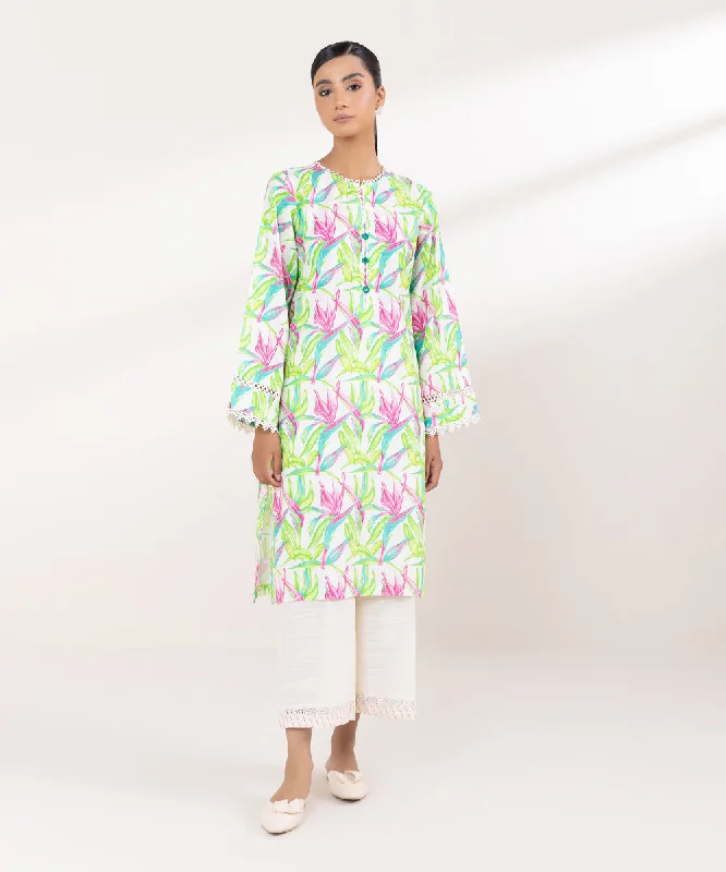 Printed Light Khaddar Shirt