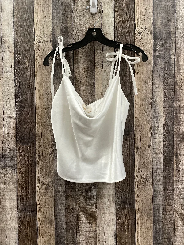 Top Sleeveless By Cme In White, Size: L