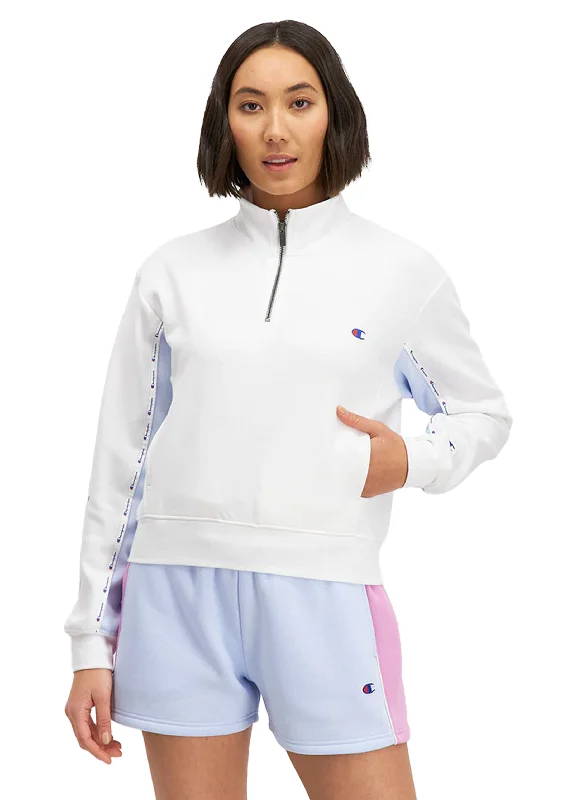 Champion Womens Rochester Quarter Zip Crew <br> CTMTN WIT