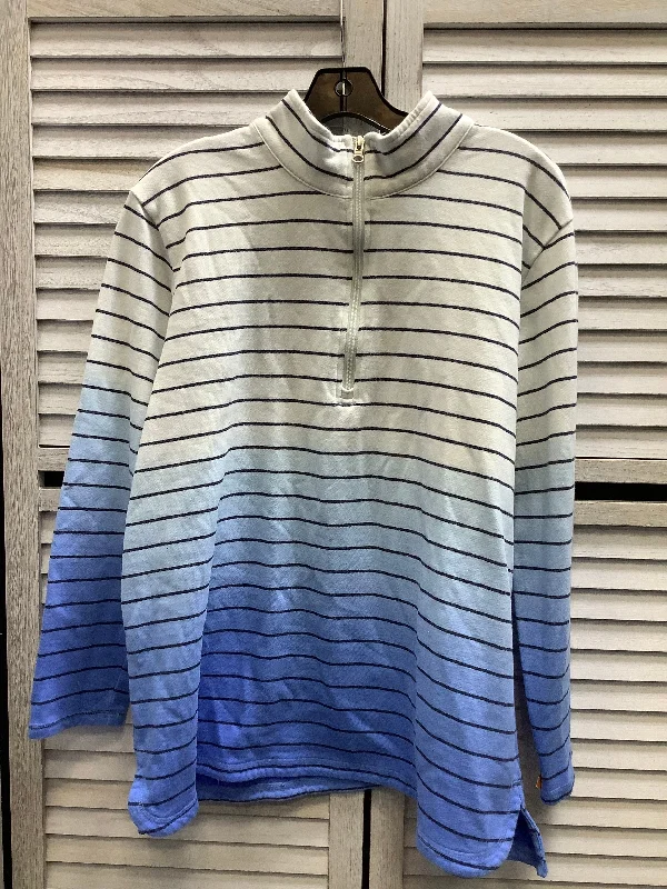 Sweatshirt Crewneck By Talbots In Striped, Size: Xl