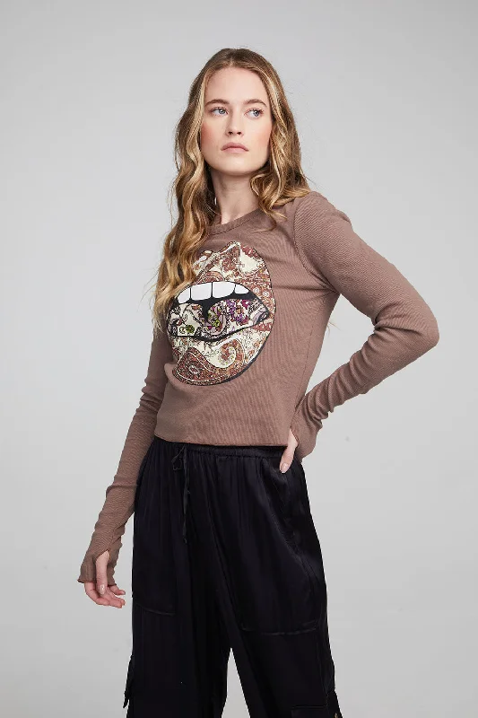 Paisley Lips Long Sleeve