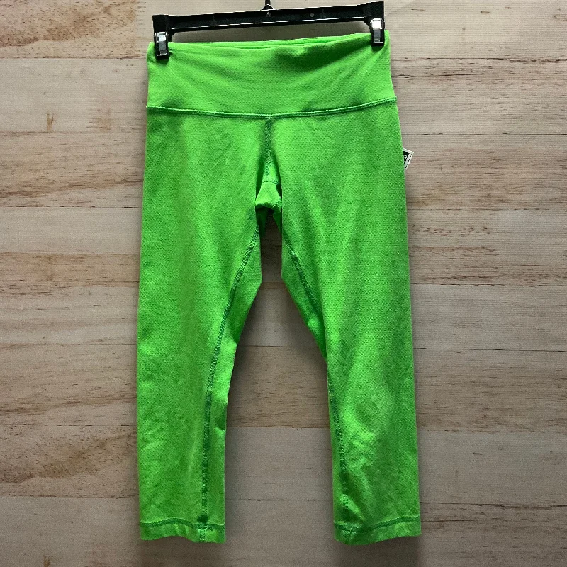 Athletic Capris By Lululemon In Green, Size: 2