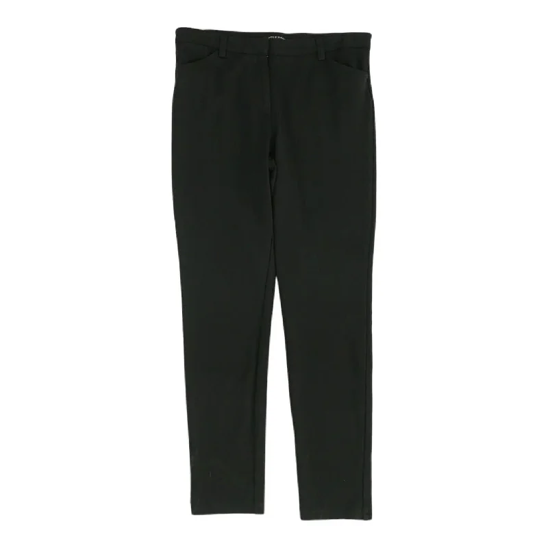 Black Solid Chino Pants