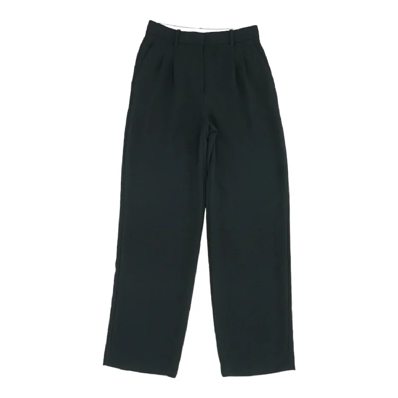 Black Solid Dress Pants