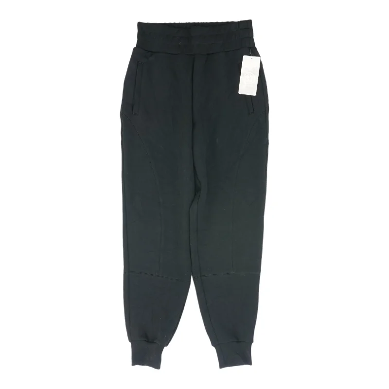 Black Solid Joggers Pants