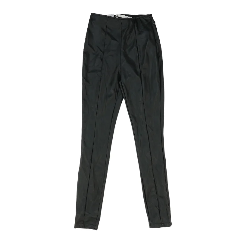 Black Solid Pants