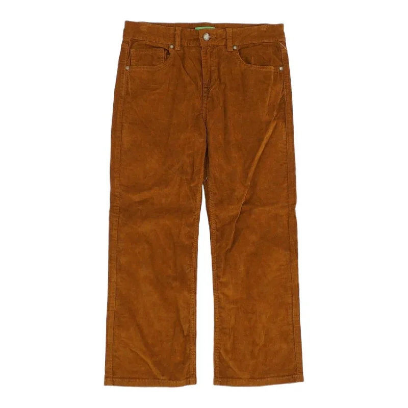 Brown Solid Five Pocket Pants