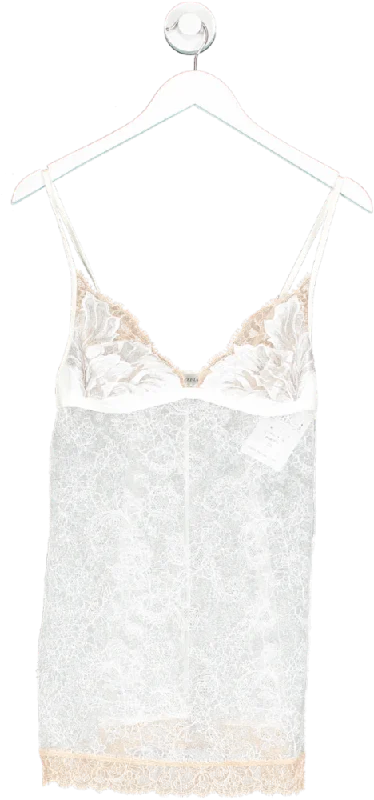 La perla White Lace Slip UK S