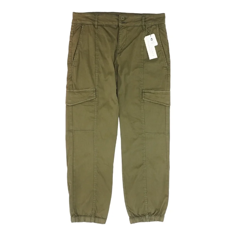 Olive Solid Joggers Pants