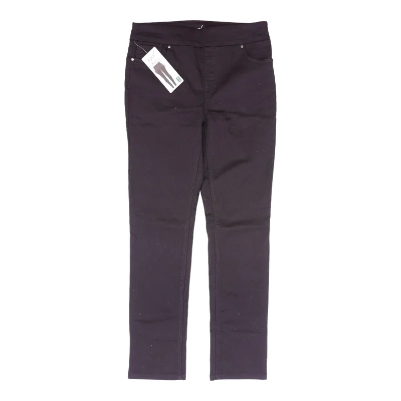 Purple Solid Five Pocket Pants