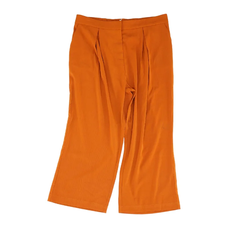 Rust Solid Dress Pants