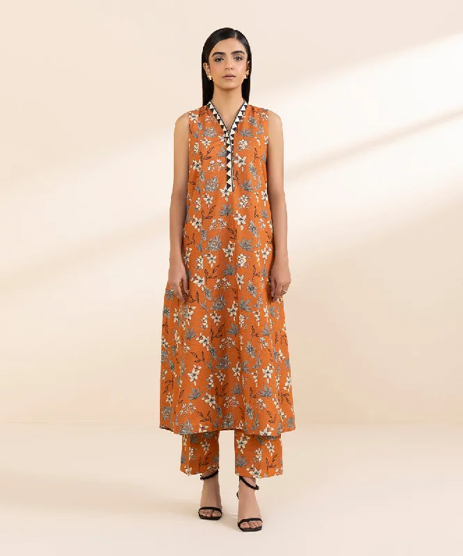 2 Piece - Printed Light Khaddar Suit