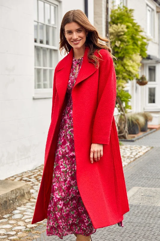 Wool Coat | Red