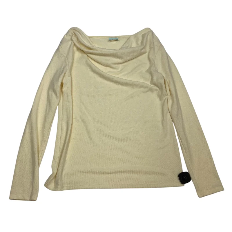 Top Long Sleeve Basic By Haley & the Hound In Cream, Size: L