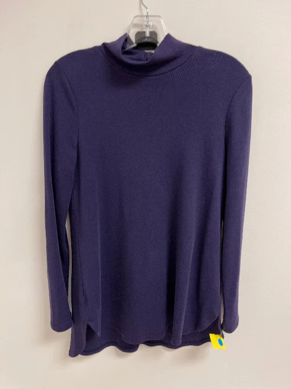 Top Long Sleeve By Chicos In Purple, Size: S