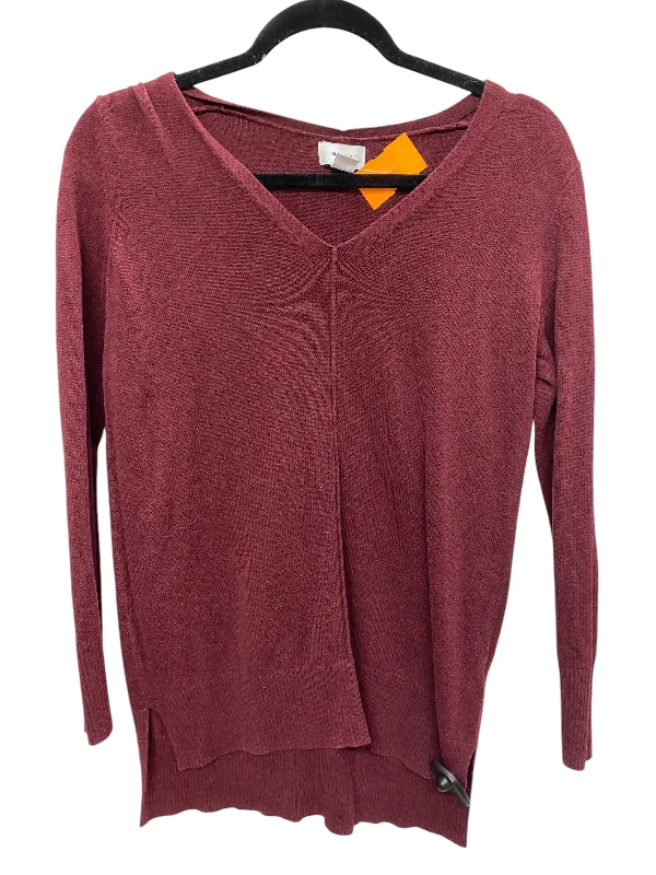 Top Long Sleeve By Old Navy In Wine, Size: S