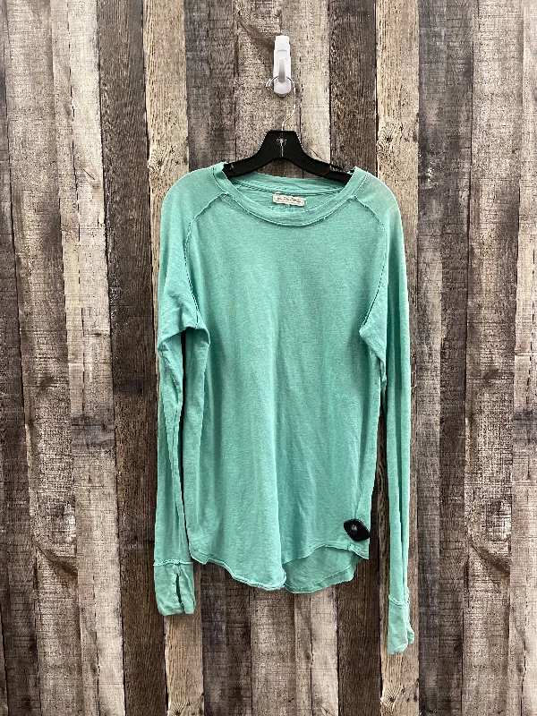 Top Long Sleeve By We The Free In Green, Size: Xs