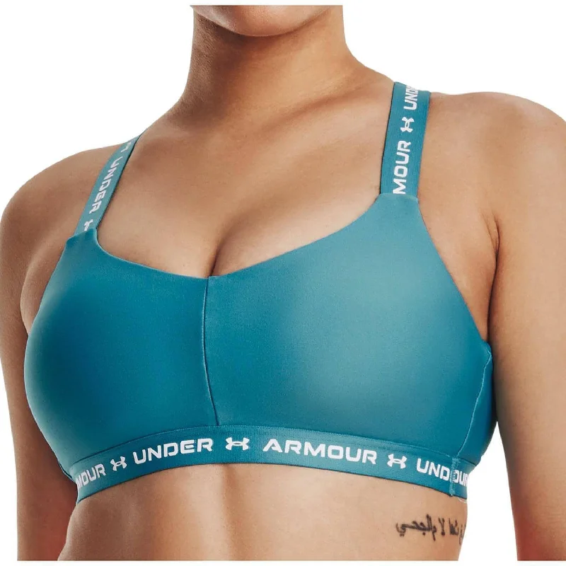 Under Armour Crossback Low Womens Sports Bra - Blue