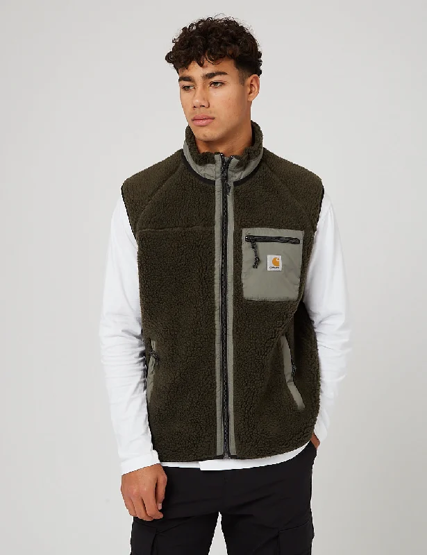 Carhartt-WIP Prentis Vest Fleece Liner - Cypress Green/Thyme