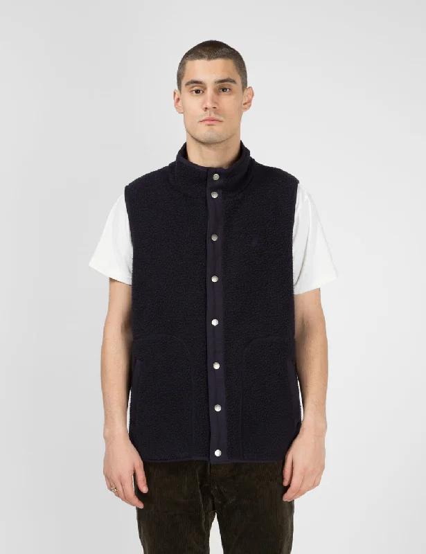 Gramicci Boa Fleece Vest - Navy Blue