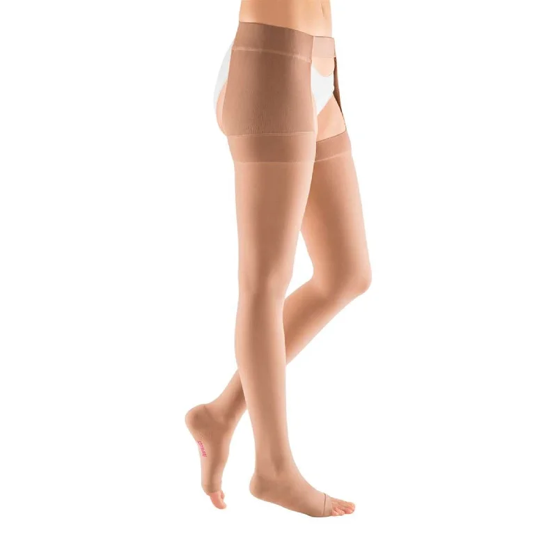 Mediven Plus 20-30 mmHg Thigh High w/Attachment, Open Toe