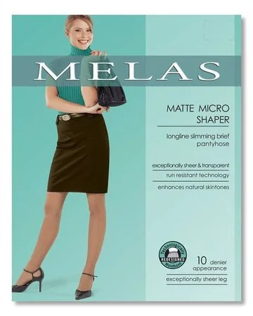 Melas Micromatte 10 Denier Shaper Stockings - Honey AS-619